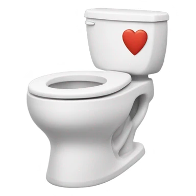 Make a heart made out of a toilet sticker