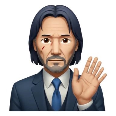 John wick zeigt 67 mit den Händen  sticker
