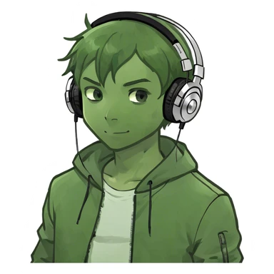Anime boy sticker
