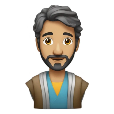 élève qui fait un commentaire en arabe sticker