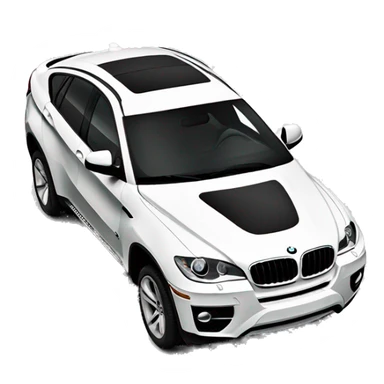 Bmw x6 white  sticker