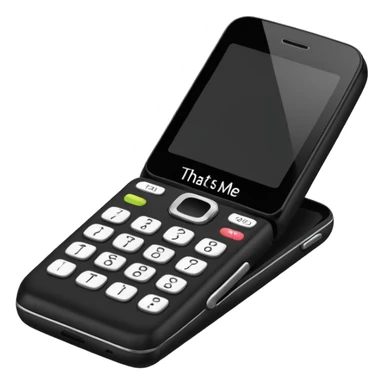 flip phone that reads "that is so me" sticker