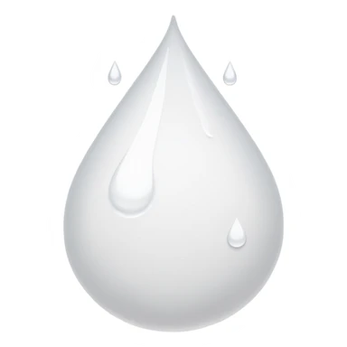 White paints drops sticker