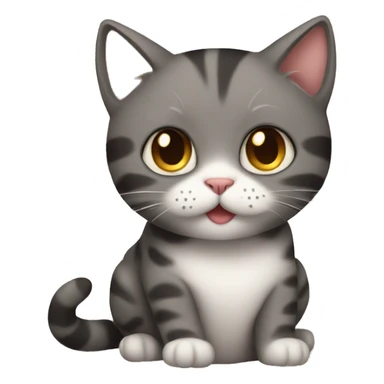 Cat love sticker