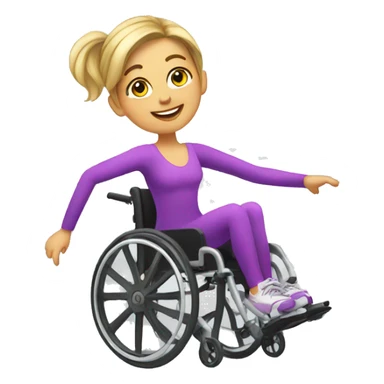 Wheelchair dancer sticker