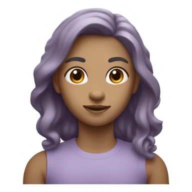 pastel purple painting sticker