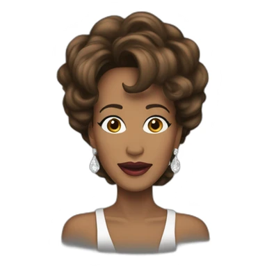 Whitney-houston-chanteuse sticker