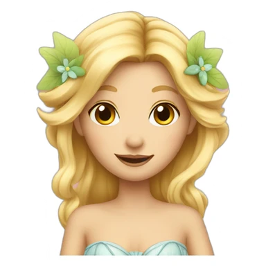 blond fairy sticker