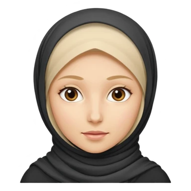 Hijab blond sticker