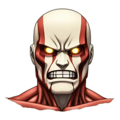 The colossal titan, Shingeki no Kyojin sticker
