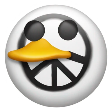 Duck face peace sign  sticker