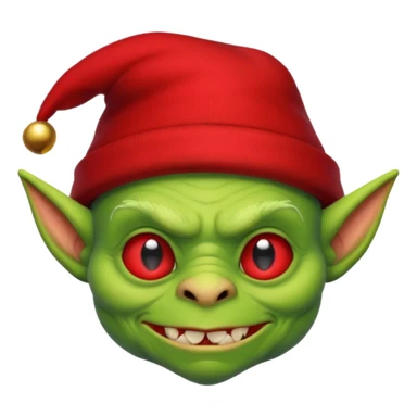 Goblin wearing a red hat sticker