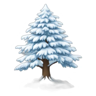 snow tree sticker