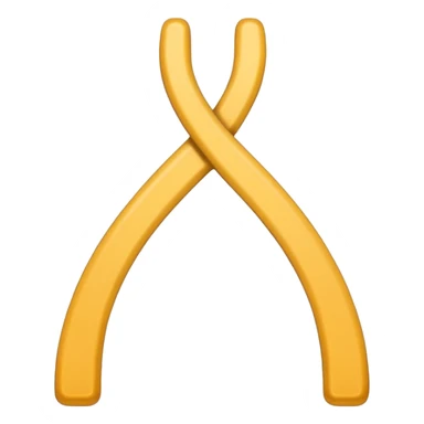 Wishbone white outline sticker