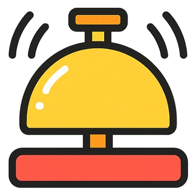 simple and recognizable buzzer icon sticker