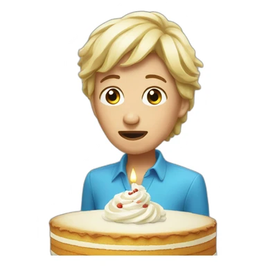 un gateau qui pleure sticker