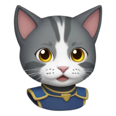 hero cat sticker