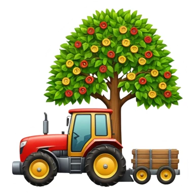 tree TRACTOR sticker