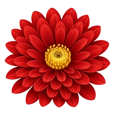 chrysanthemum flower red sticker