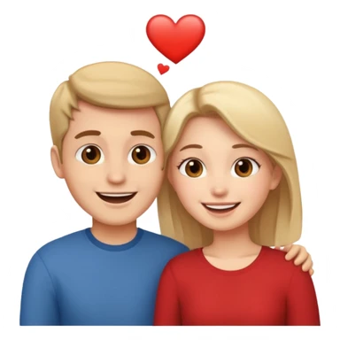 couple in love talking sticker