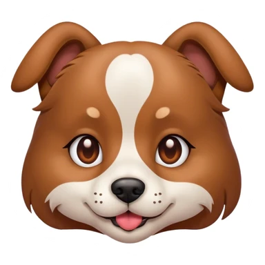 Dog with heart eyes  sticker