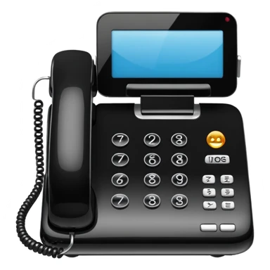 Corporate Black office phone sticker