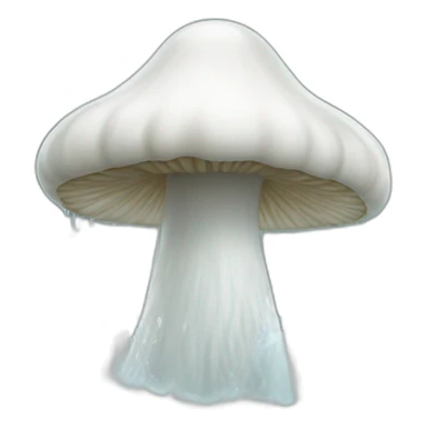 White water spurting from mushroom top sticker