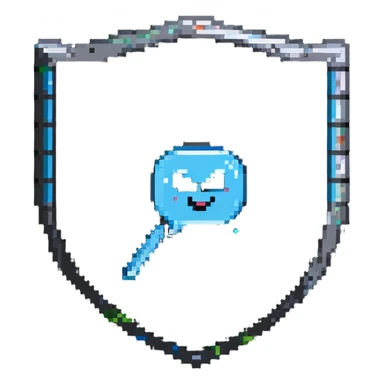 customer service shield with chat bubble and help desk tools sticker