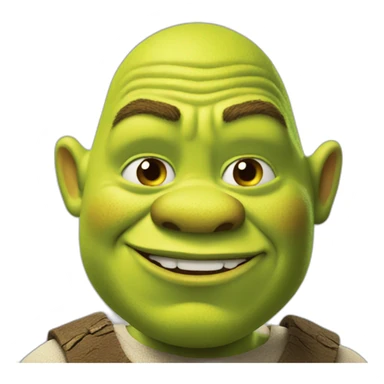 Shrek qui lit sticker