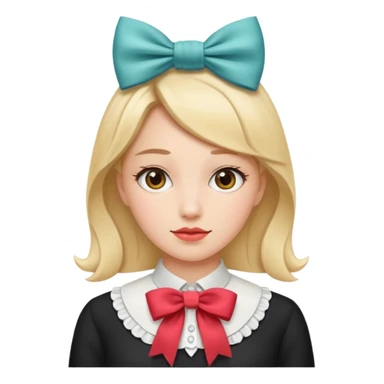 womenwith neckBow. sticker