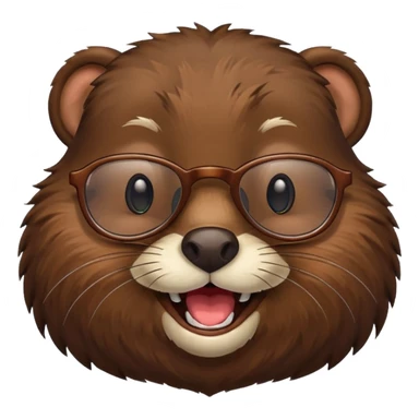 spectacled beaver sticker