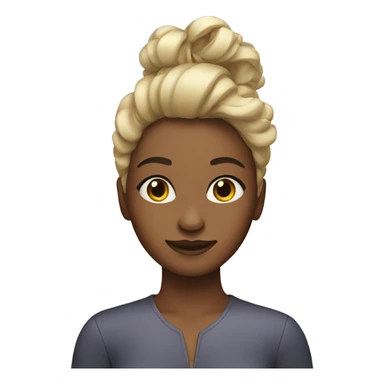 Girl at hair salon sticker