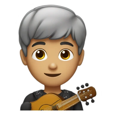 boy with bandura sticker