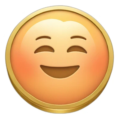 coin with peach symbol sticker