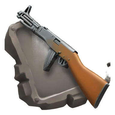 Rusty metal ak sticker