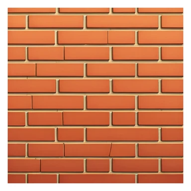 brick wall viewed from the side, perspective view sticker
