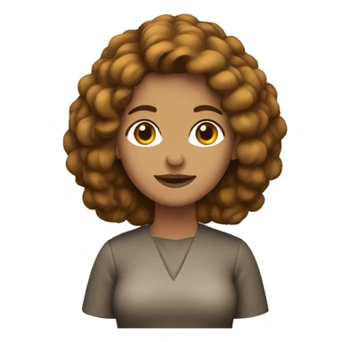 Mujer con el pelo corto y de color castaño de estatura mediana  sticker