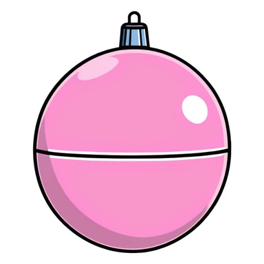 Pink disco ball sticker