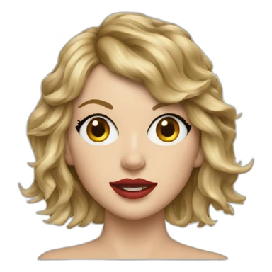 taylor swift with many large glue stains sticker