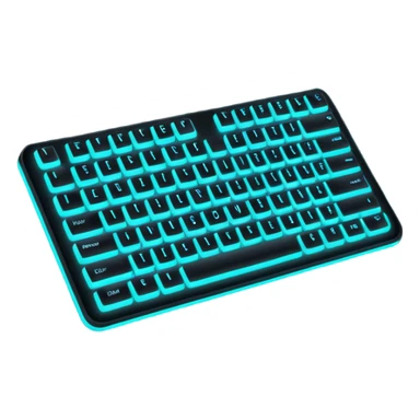 neon computer keyboard sticker