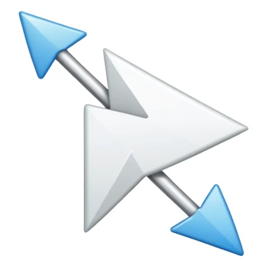 Flèche blanche a droite sticker