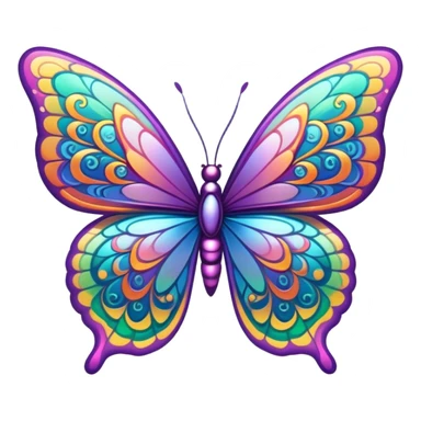 Butterfly drumming  sticker