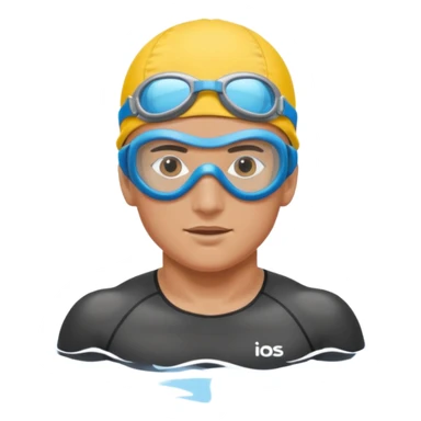 swimming athlete sticker
