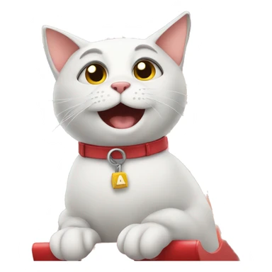 cat on a ferris wheel  sticker