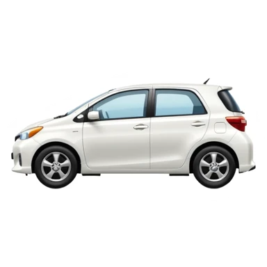 White Toyota car sticker