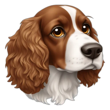 Spaniel cocker tricolor sticker