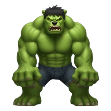 hulk werebear sticker