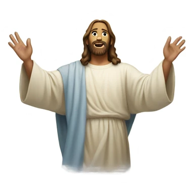 Jesus in heaven sticker