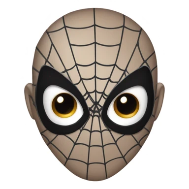 Marvel spiderman mask emoji style sticker