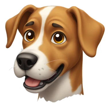 A shocking dog sticker